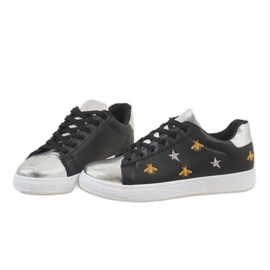 Zapatillas abeja negra T5030-1 negro 4