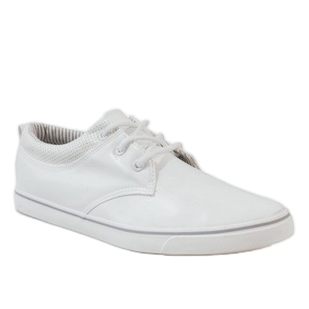 Zapatillas de hombre clásicas blancas BK-6005 blanco 1