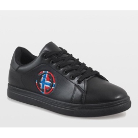 Zapatillas de hombre negras D20533 negro 1