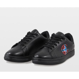 Zapatillas de hombre negras D20533 negro 4