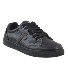 Zapatillas de hombre negras M7036-1 negro 1 Zapatillas de hombre negras M7036-1 negro 1