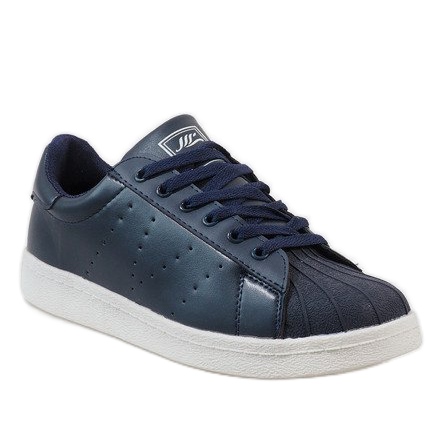 Zapatillas de hombre azul marino B9425 1