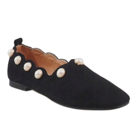 Bailarinas negras con perlas 588C-12A negro 1