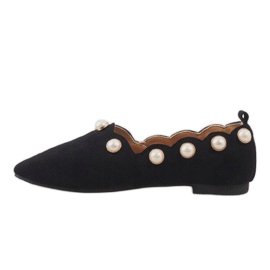 Bailarinas negras con perlas 588C-12A negro 2