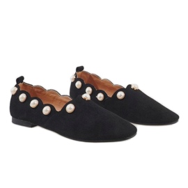 Bailarinas negras con perlas 588C-12A negro 4