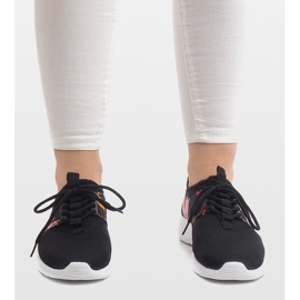 Zapatillas Deportivas Con Flores 625 Negro 1