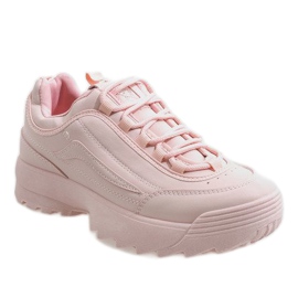 Zapatillas deportivas rosa de moda 83018 rosado 1