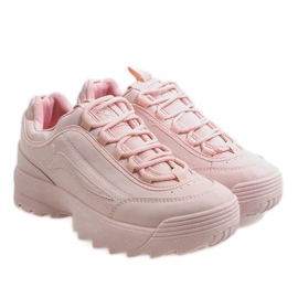 Zapatillas deportivas rosa de moda 83018 rosado 3
