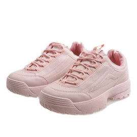 Zapatillas deportivas rosa de moda 83018 rosado 4