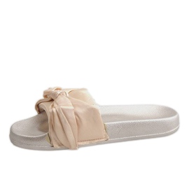 Zapatillas doradas con lazo 5835 dorado 2