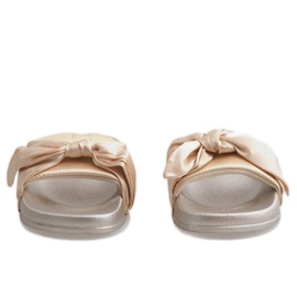 Zapatillas doradas con lazo 5835 dorado 4