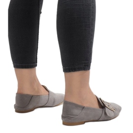 Mocasines bailarinas grises 6979-P 4