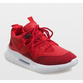 Calzado deportivo rojo de moda R-375 1 Calzado deportivo rojo de moda R-375 1