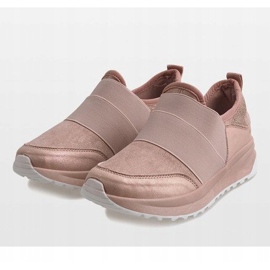 Calzado deportivo rosa de moda X-9732 rosado 3