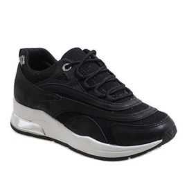 Zapatos deportivos negros de moda LL1718 1