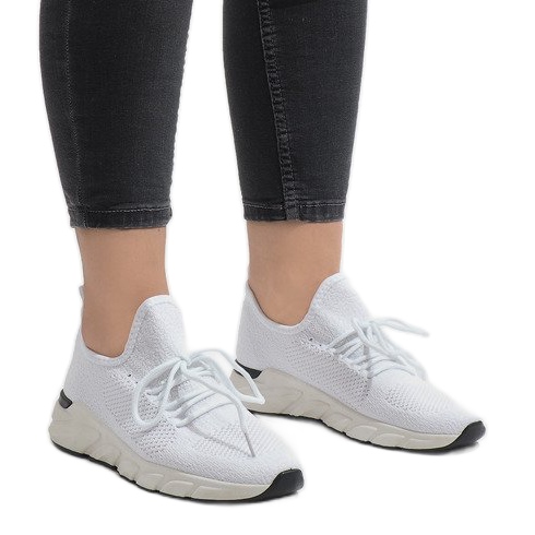 7766-Y zapatillas deportivas blancas blanco 1