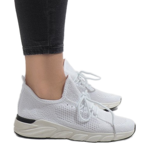 7766-Y zapatillas deportivas blancas blanco 2