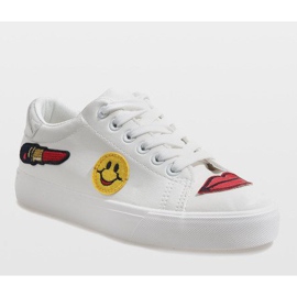 Zapatillas blancas BL75P sello blanco 1 Zapatillas blancas BL75P sello blanco 1