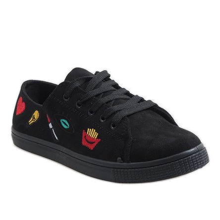 Zapatillas negras con sello JX42 negro 1