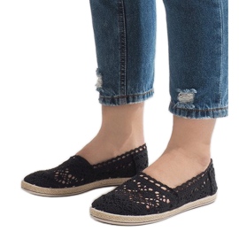 Zapatillas JX57P de encaje negro 1 Zapatillas JX57P de encaje negro 1