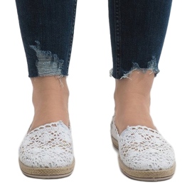 Zapatillas de encaje blancas JX57P blanco 2