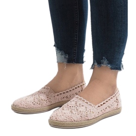 Zapatillas de encaje rosa JX57P 1