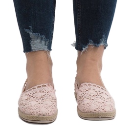 Zapatillas de encaje rosa JX57P rosado 2 Zapatillas de encaje rosa JX57P rosado 2