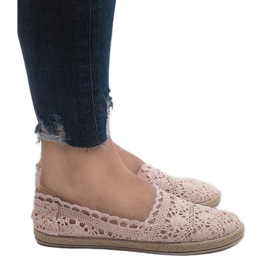Zapatillas de encaje rosa JX57P rosado 4