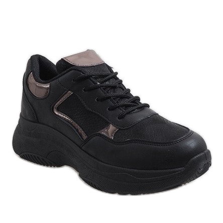 Zapatos deportivos negros de moda B318-17 1 Zapatos deportivos negros de moda B318-17 1