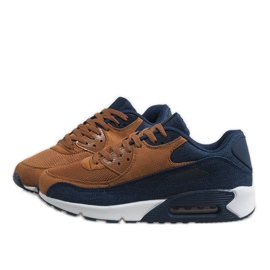 Deportivas hombre azul marino 8104 marrón 4