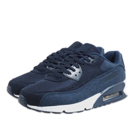 Deportivas hombre azul marino 8104 2