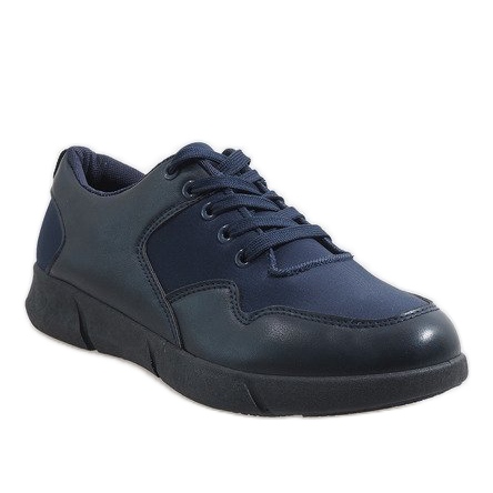 Zapatillas de hombre azul marino A-58 1