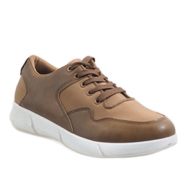 Zapatillas de hombre marrones A-58 marrón 1
