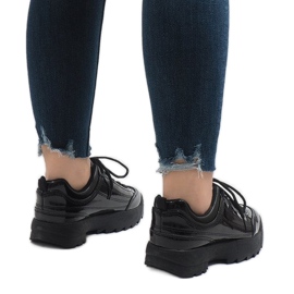 Zapatos deportivos negros de moda 82017 4