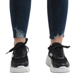 Calzado deportivo negro PP-37 de moda 2 Calzado deportivo negro PP-37 de moda 2