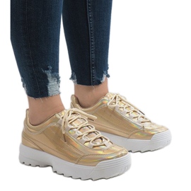 Calzado deportivo dorado de moda 82017 3