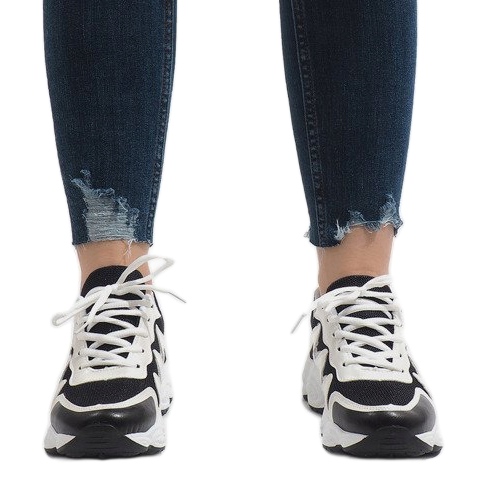 Zapatos deportivos negros de moda KB-153 2 Zapatos deportivos negros de moda KB-153 2