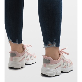 Calzado deportivo rosa de moda KB-153 rosado 5