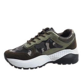 Calzado deportivo verde de moda, camuflaje LT013 2