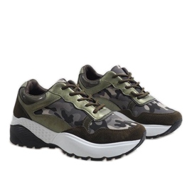 Calzado deportivo verde de moda, camuflaje LT013 4