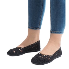 Zapatillas JX59P de encaje negro 1