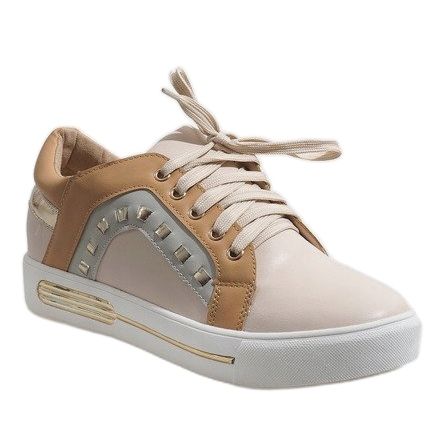 Zapatillas de mujer marrón cuñas BH-115 1