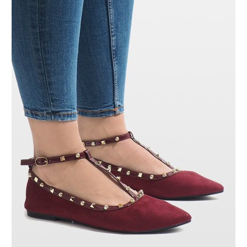 Bailarinas burdeos 127-13 rojo 2