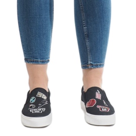 Zapatillas slip-on negras NB102P negro 1 Zapatillas slip-on negras NB102P negro 1