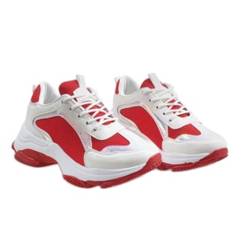 Zapatos deportivos rojos de moda 2018-6 blanco 3