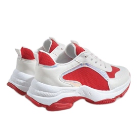 Zapatos deportivos rojos de moda 2018-6 blanco 5