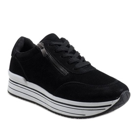 Zapatilla deportiva negra 6258 negro 1 Zapatilla deportiva negra 6258 negro 1