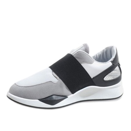 Deportivas lycra grises R371 blanco 2