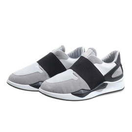 Deportivas lycra grises R371 blanco 3