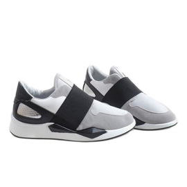 Deportivas lycra grises R371 blanco 4